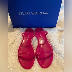 Stuart Weitzman Sawyer Slide sandal, orchid color, size 8